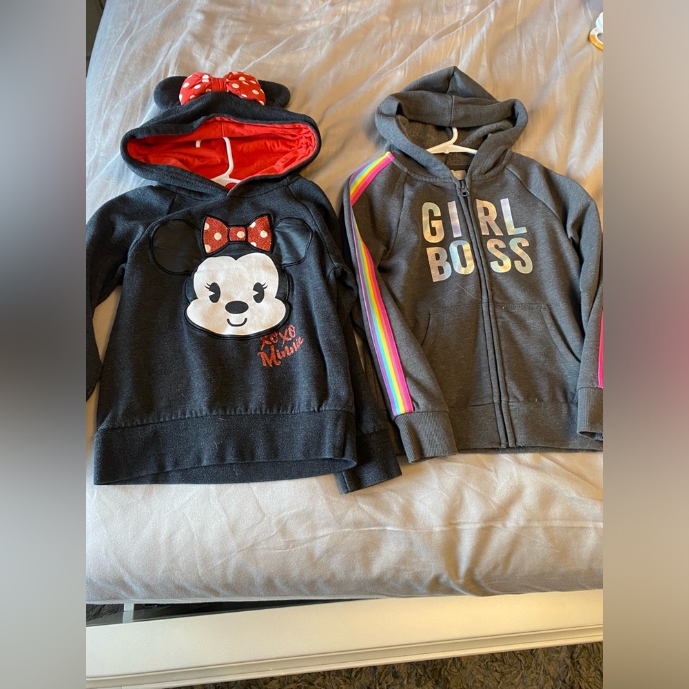 Girls 5/6 long sleeve hoodie bundle